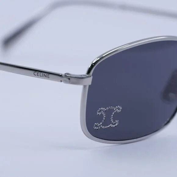 Celine CL40285U RHINESTONE TRIOMPHE 16A SunglassesPalladium  display picture 1